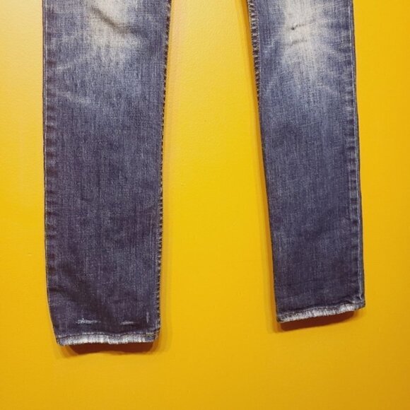 Ralph Lauren | Rugby Men's Vintage Distressed Slim Tapered Jeans (Size 27 x 34) - Picture 9 of 15